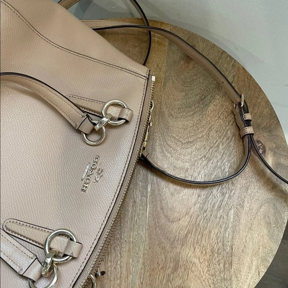 Coach Crossbody Taupe Purse - Picture 9 of 11